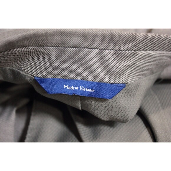 Apt 9 Gray Polyester Blend 2 Pc Suit Premier Flex Slim Fit 44R Flat Fronts 34" W - Picture 12 of 12